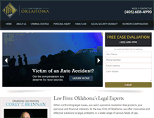 Tablet Screenshot of lawfirmofoklahoma.com